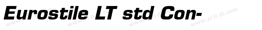 Eurostile LT std Con字体转换